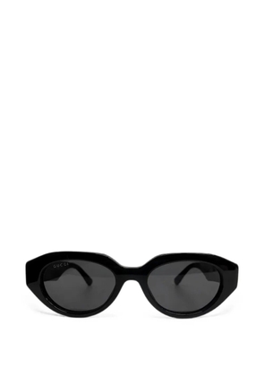 Gucci Eyewear Double G geometric-frame sunglasses - Black