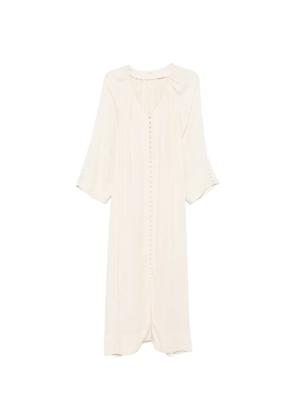 By Malene Birger Coptis button-up gathered maxi dress - Neutrals
