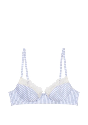 Fleur Du Mal East Hampton lace-trim bra - Blue