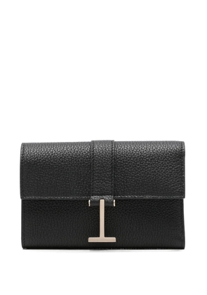 TOM FORD T-logo grained-leather wallet - Black