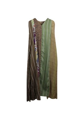 KAPITAL Crazy Patchwork Lamp dress - Brown