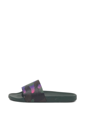 Valentino Garavani Pre-Owned camouflage-print slides - Green