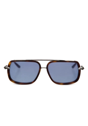 Chrome Hearts square-frame sunglasses - Brown