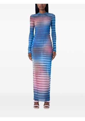 Jean Paul Gaultier The Long Air long-sleeve maxi dress - Blue