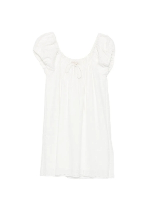 Faithfull Serafina puff-sleeve mini dress - White