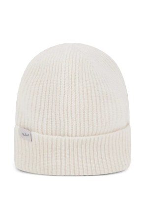 Woolrich ribbed-knitted beanie - Neutrals