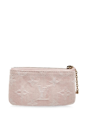 Louis Vuitton Pre-Owned Monogram denim key pouch - Pink