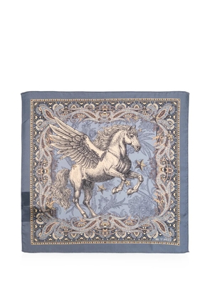 ETRO Pegasus paisley-print pocket square - Blue