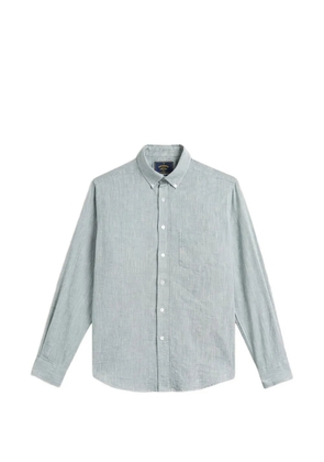 Portuguese Flannel button-down collar chest-pocket shirt - Blue