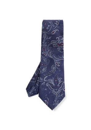 ETRO paisley silk tie - Blue