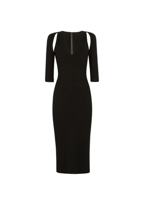 Dolce & Gabbana cut-out midi dress - Black
