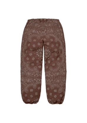 Supreme bandana-print track pants - Brown