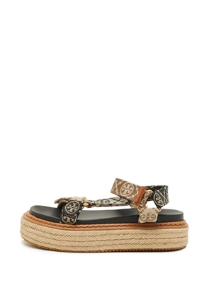 Tory Burch touch-strap-fastening flat espadrilles - Blue