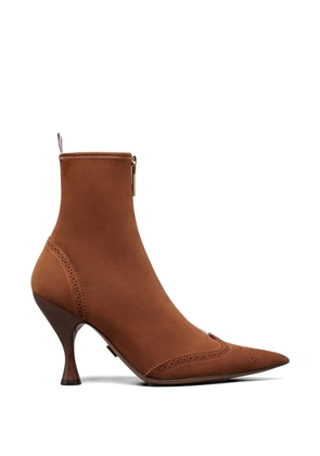 Thom Browne 90mm Wingtip suede ankle boots