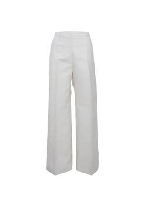 Sportmax gabardine wide-leg trousers - White