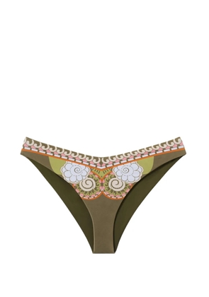 La DoubleJ Mirage bikini bottoms placée - Green
