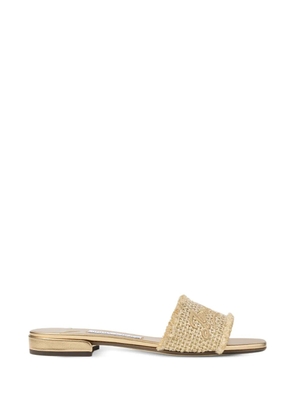 Jimmy Choo Joa Flat logo sandals - Neutrals