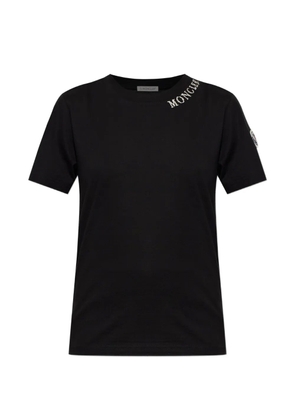 Moncler embroidered-logo short-sleeve T-shirt - Black