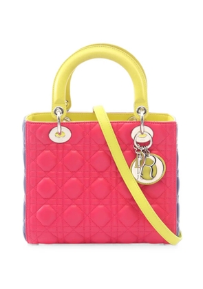 Christian Dior Pre-Owned 2010s Lady Dior Cannage shoulder bag - Pink