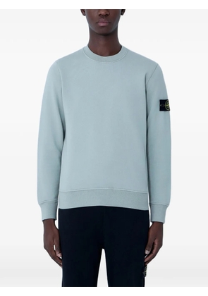 Stone Island logo-patch cotton sweater - Blue