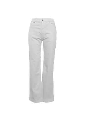 Burberry Pre-Owned high-rise straight-leg jeans - White