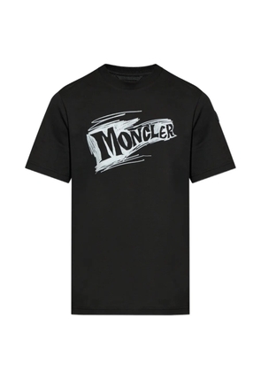Moncler logo-print short-sleeve T-shirt - Black