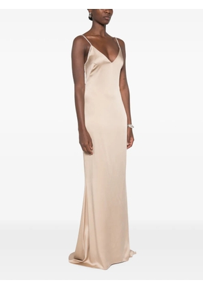 TOM FORD crystal-embellishment maxi dress - Neutrals