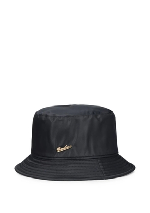 Borsalino Morgan logo-plaque bucket hat - Black