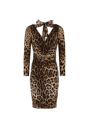 Dolce & Gabbana leopard-print dress - Neutrals