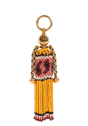 ETRO doll charm with beads - Yellow