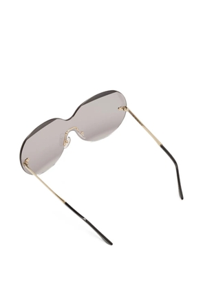 Marni Pre-Owned rimless round sunglasses - Grey