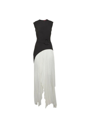 Solace London Anya pleated maxi dress - Black