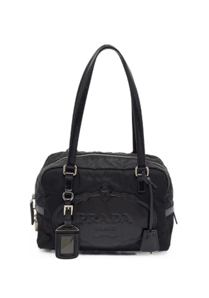 Prada Pre-Owned logo embossed tote bag - Black
