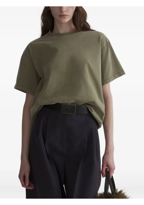 Mugler short sleeves logo T-shirt - Green