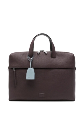 Paul Smith grained-leather briefcase - Brown