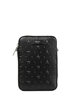 Jimmy Choo Kimi leather messenger bag - Black