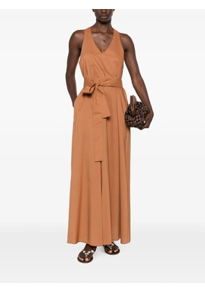 MOUTAKI sleeveless maxi dress - Brown