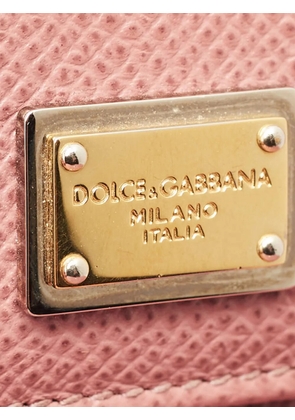 Dolce & Gabbana Pre-Owned logo-plaque wallet - Pink