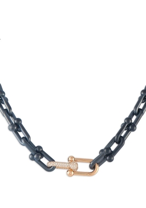 Tiffany & Co. Pre-Owned HardWear diamond link necklace - Pink