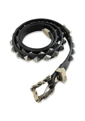 Enfants Riches Déprimés Skinny O-ring pyramid-stud belt - Black