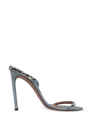 Gucci Pre-Owned crystal-embellished slingback sandals - Blue