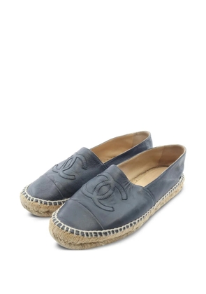 CHANEL Pre-Owned 1986-1988 Coco Mark espadrilles - Blue