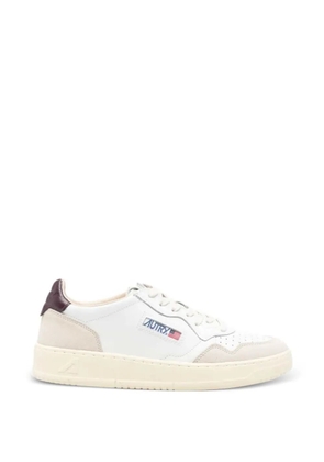 Autry Medalist suede-panel sneakers - White