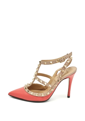 Valentino Garavani Pre-Owned Rockstud caged pumps - Pink