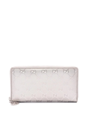 Gucci Pre-Owned 2000s GG Imprime long wallet - Silver