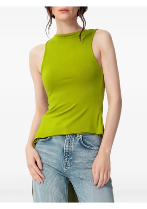 CONCEPTO Elio draped hardware-detail top - Green