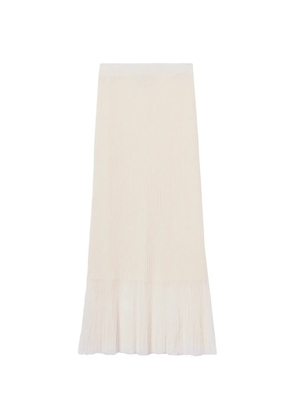 Claudie Pierlot knitted maxi skirt - Neutrals