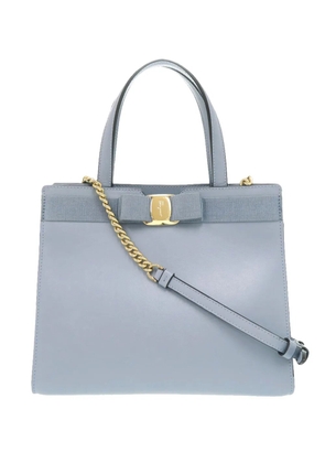 Ferragamo Pre-Owned 2000-2026 Leather Vara Bow satchel - Blue