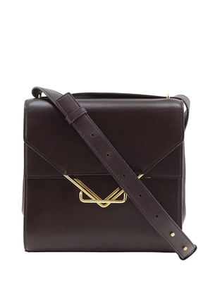 Bottega Veneta Pre-Owned 2012-2026 Leather The Clip crossbody bag - Purple