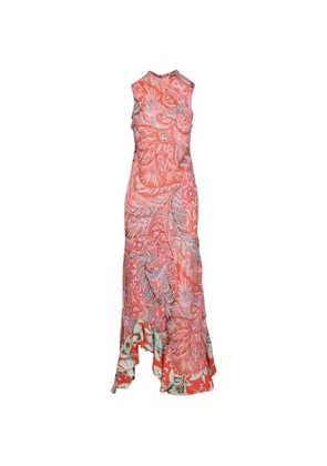 ETRO paisley-print ruffled maxi dress - Orange